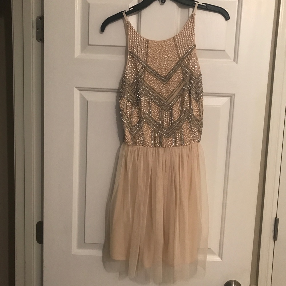 Lace & Beads - Beaded + Tulle Dress